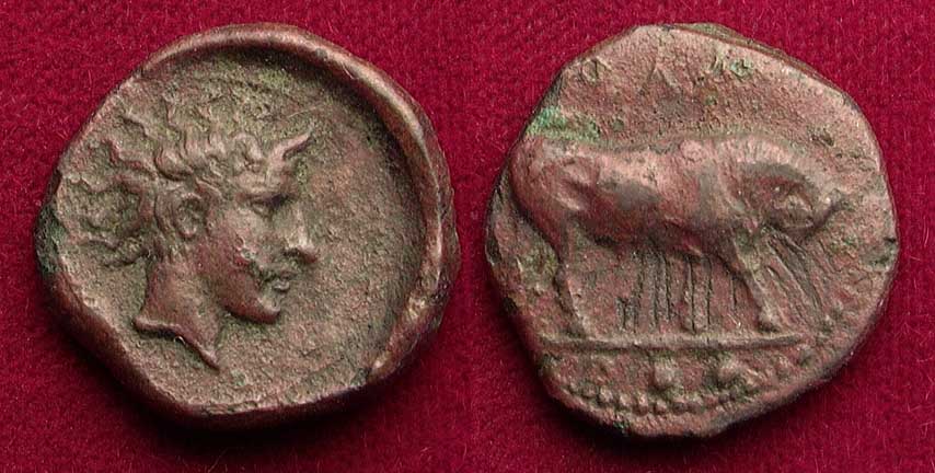 EdgarLOwen.com ANCIENT GREEK COINS OF SICILY (Abakainon-Naxos)