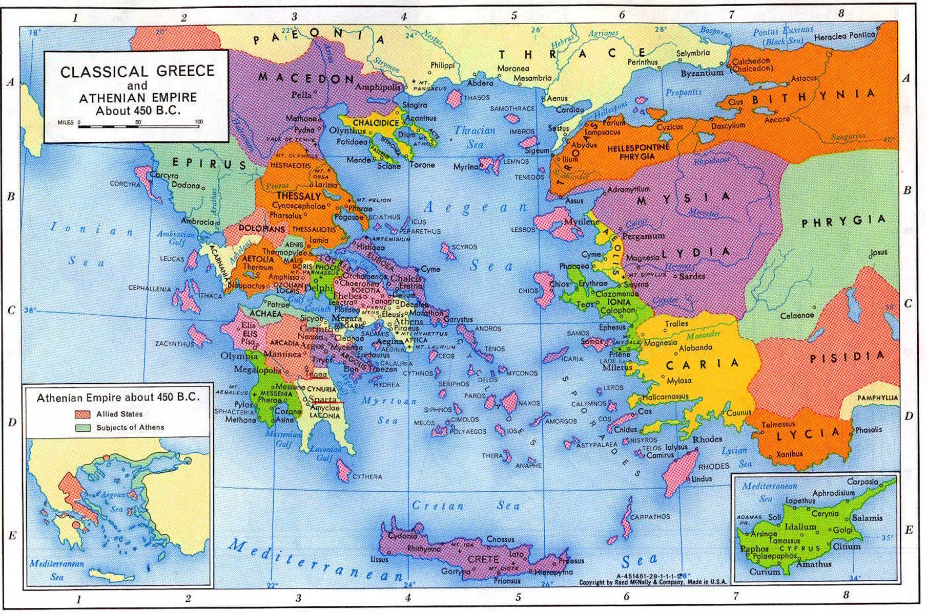 Map Ancient Greece 